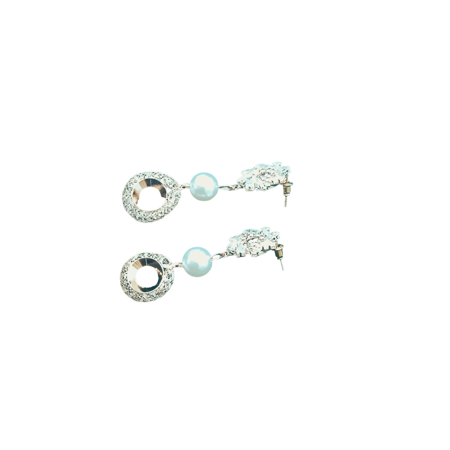 Rosegold Contemporary Drop Earrings