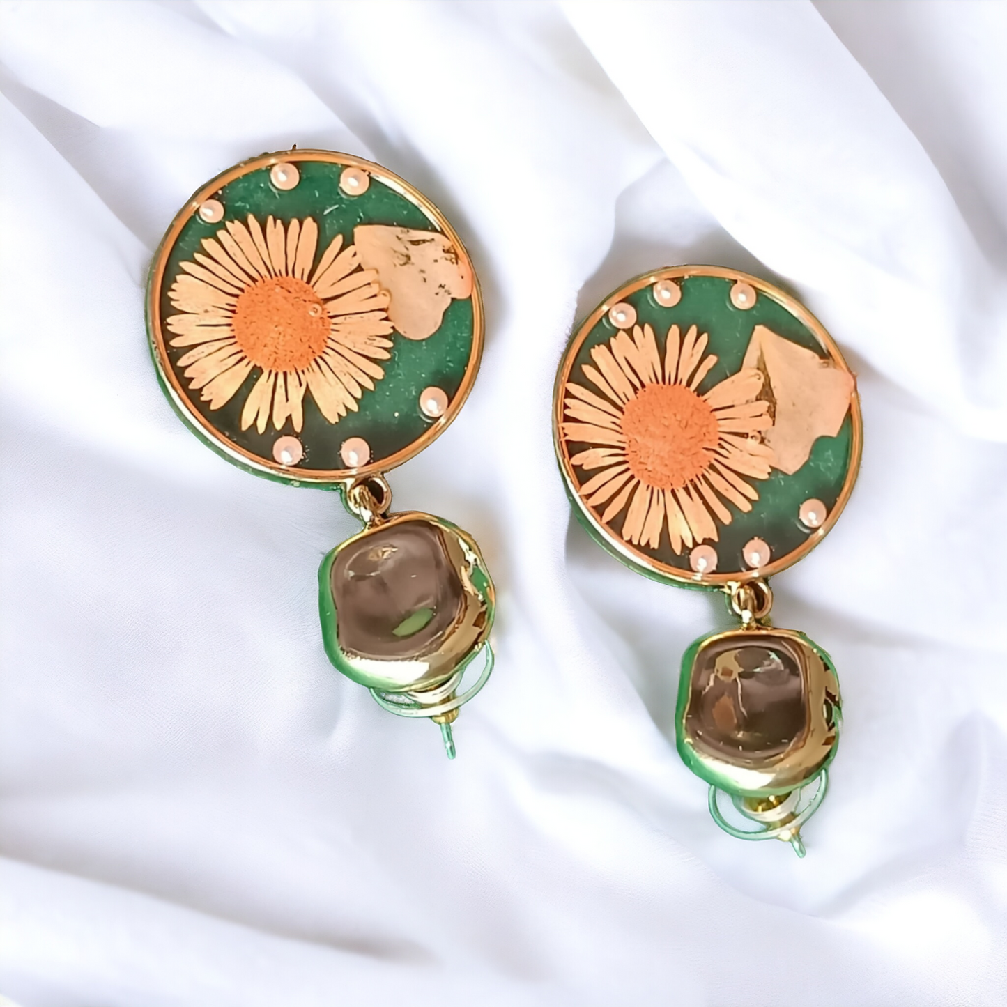 Exquisite Designer Flower Earrings