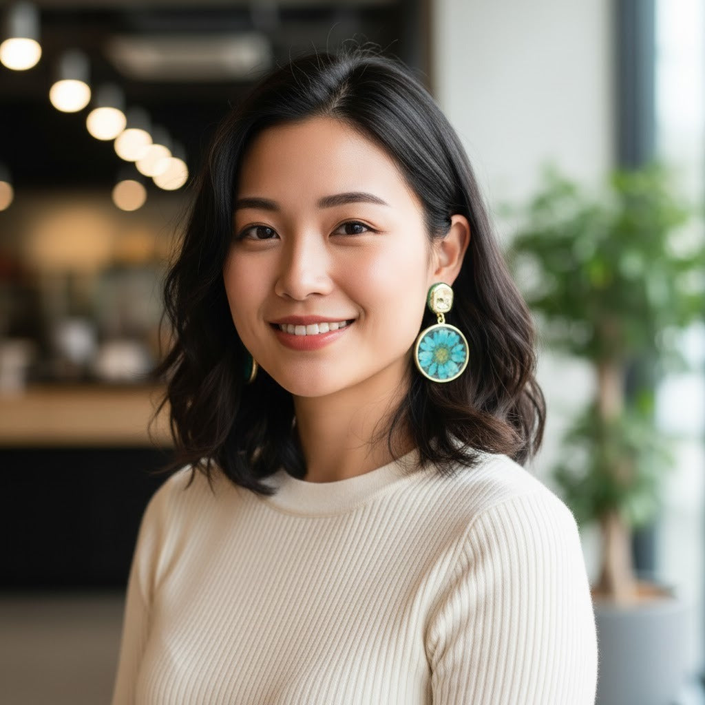 Artistic Designer Flower Earrings