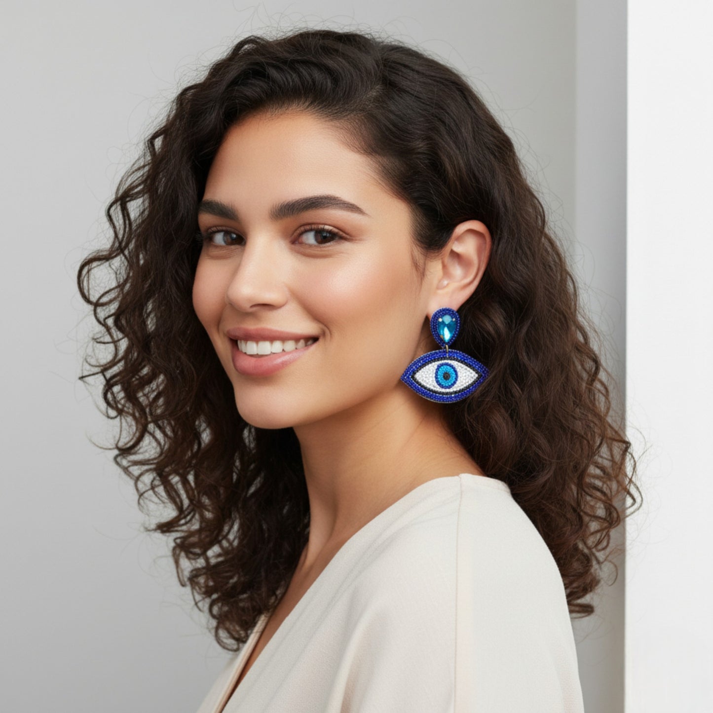 Handmade Evil Eye Earrings