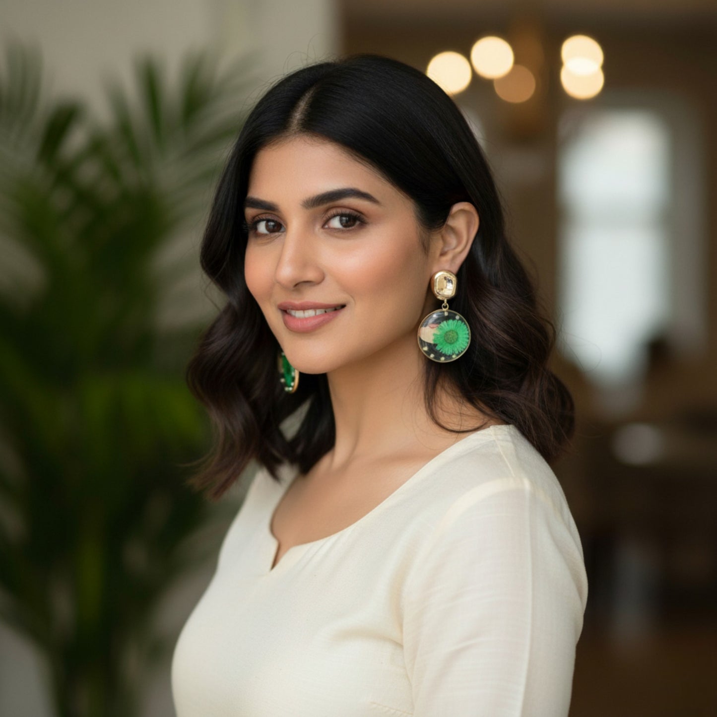 Ravishing Designer Flower Earrings