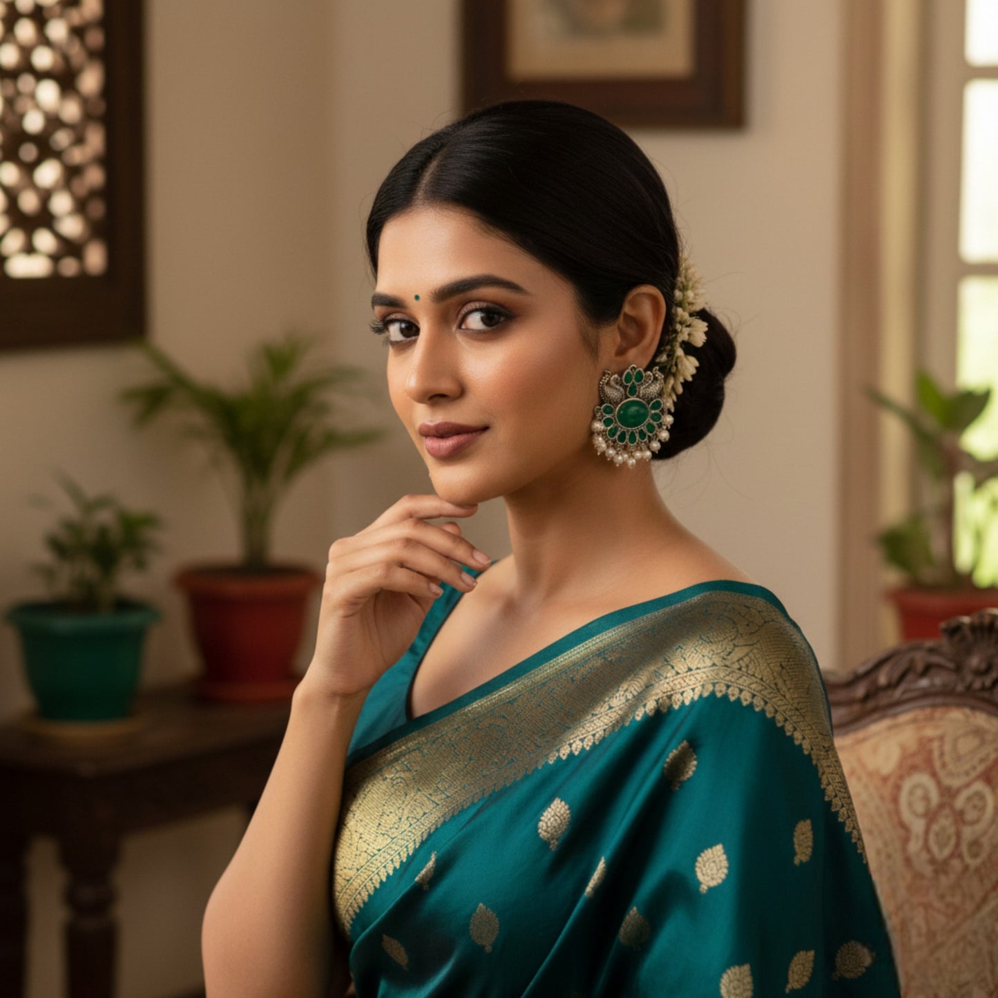 Exquisite Flying Peacock Earrings