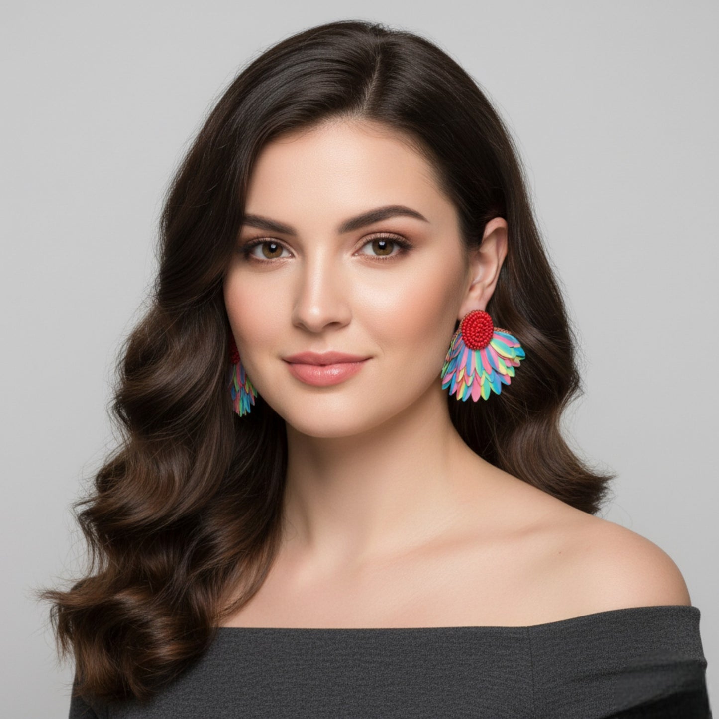 Handmade Flower Stud Earrings
