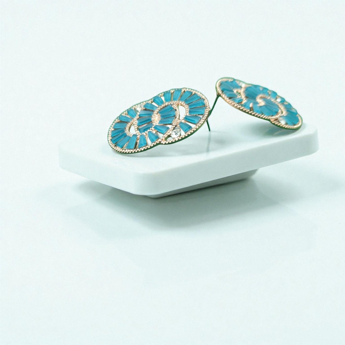Fashionable S Shaped Cocktail Earrings