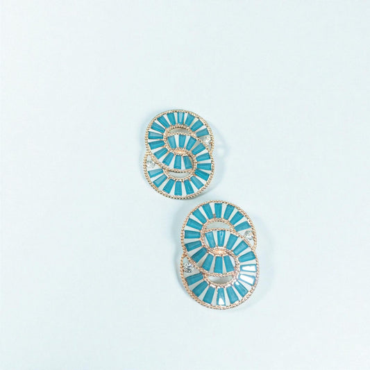 Fashionable S Shaped Cocktail Earrings