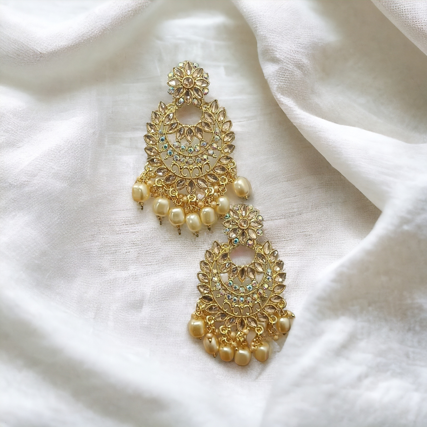 Dazzling Vintage Chandbali Earrings