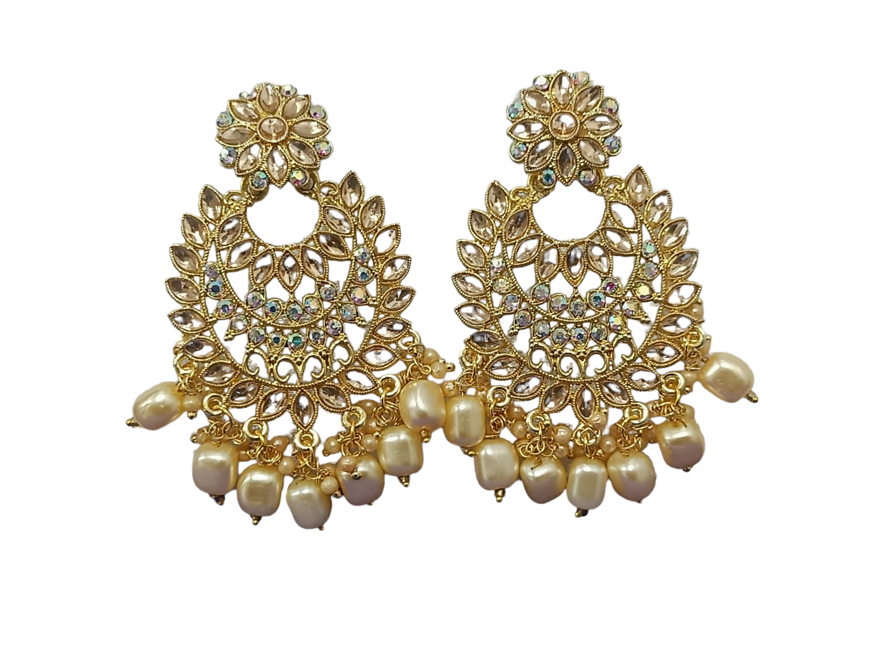 Dazzling Vintage Chandbali Earrings