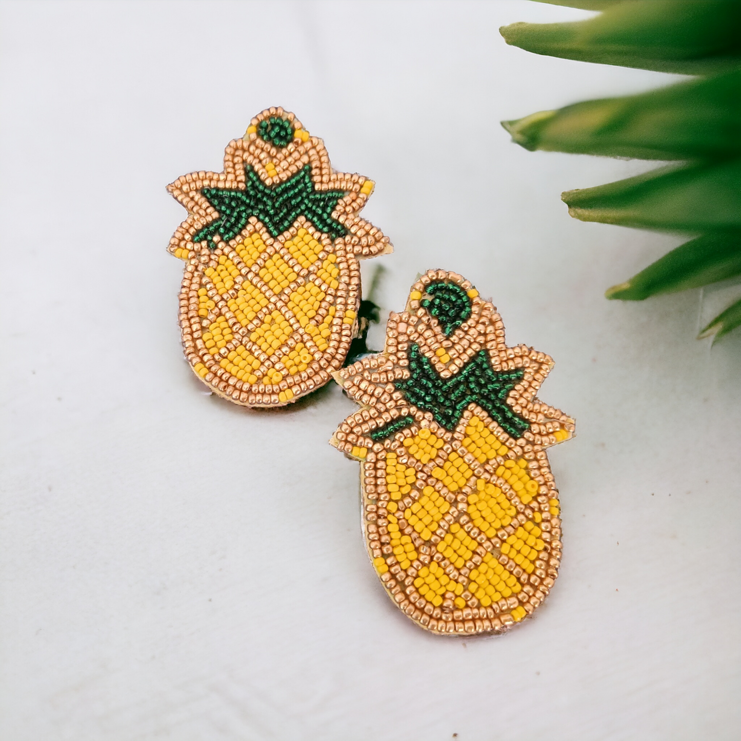 Tropical Splendora Pineapple shaped earrings