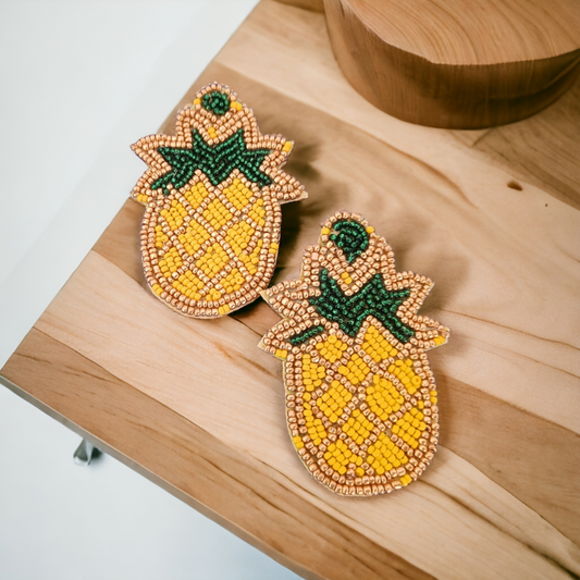 Tropical Splendora Pineapple shaped earrings
