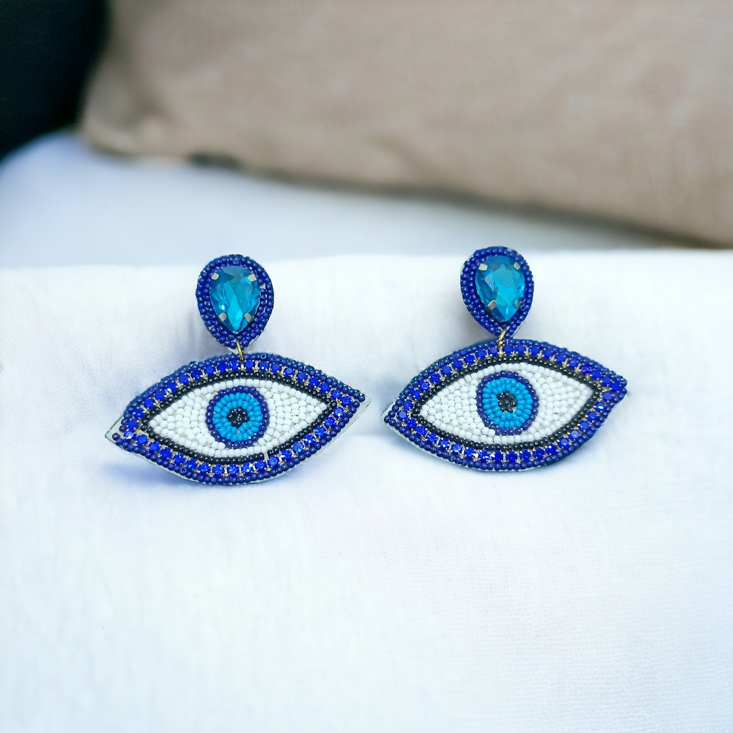 Handmade Evil Eye Earrings