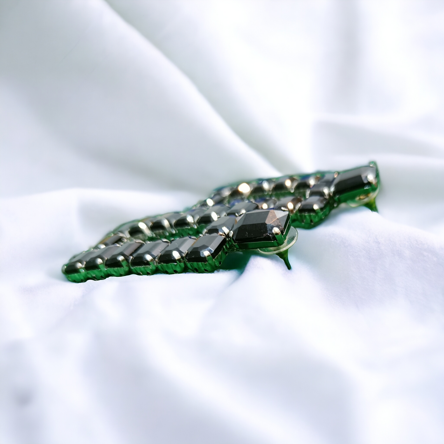 Elegant Rectangular Stone Studded Earrings