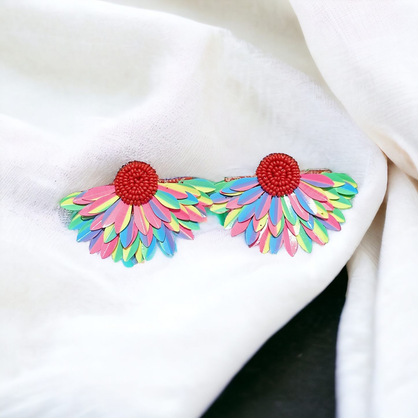Handmade Flower Stud Earrings