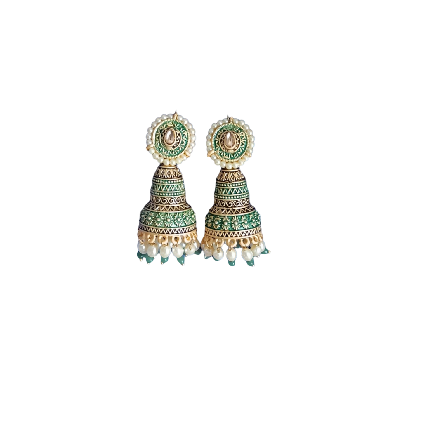 Exquisite traditional pearl beaded Earrings
