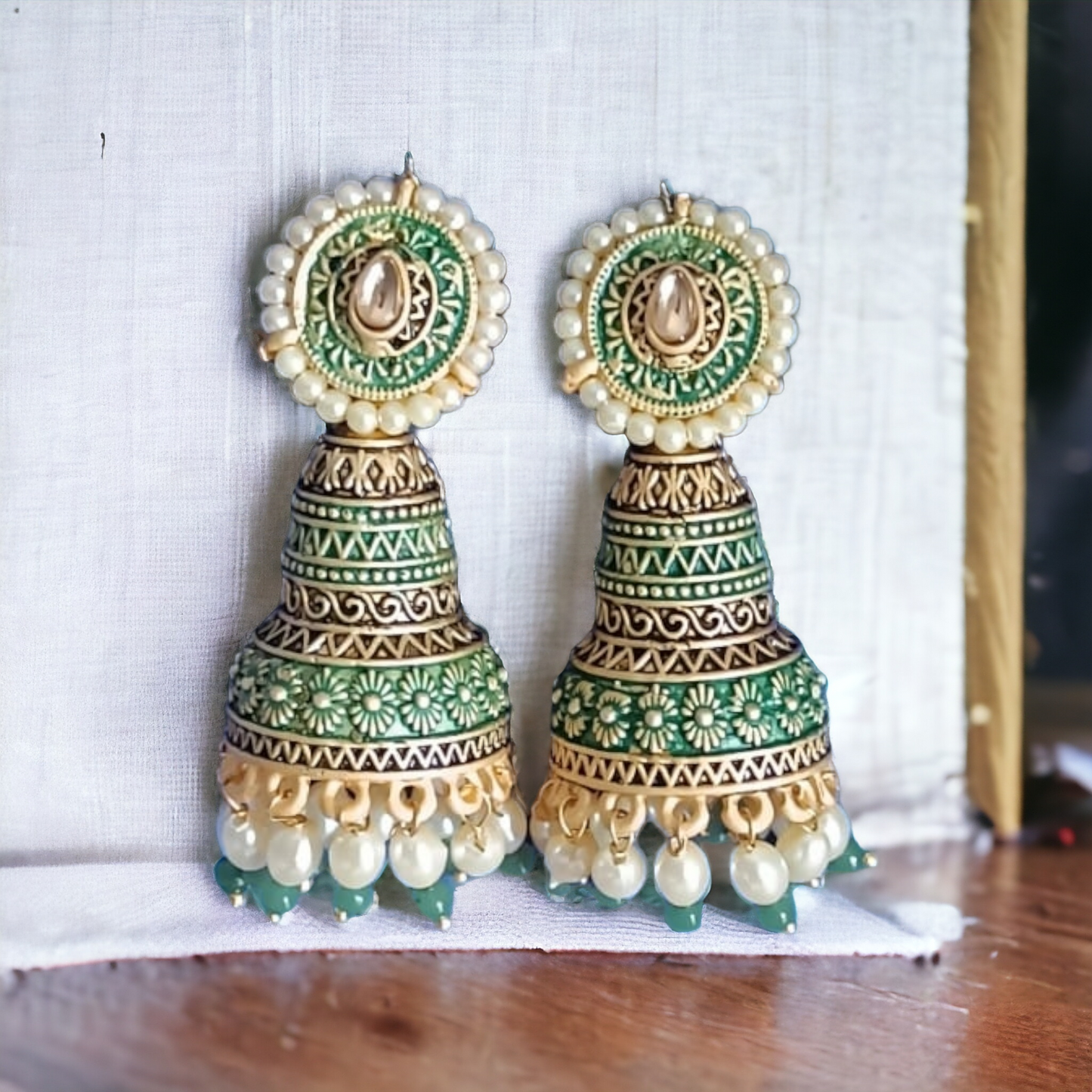 Exquisite traditional pearl beaded Earrings