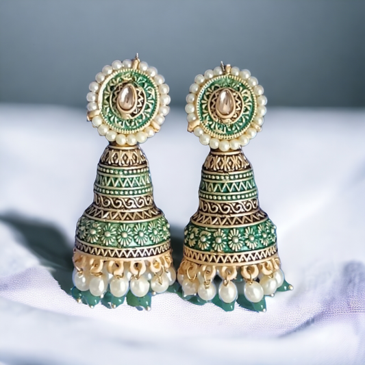 Exquisite traditional pearl beaded Earrings