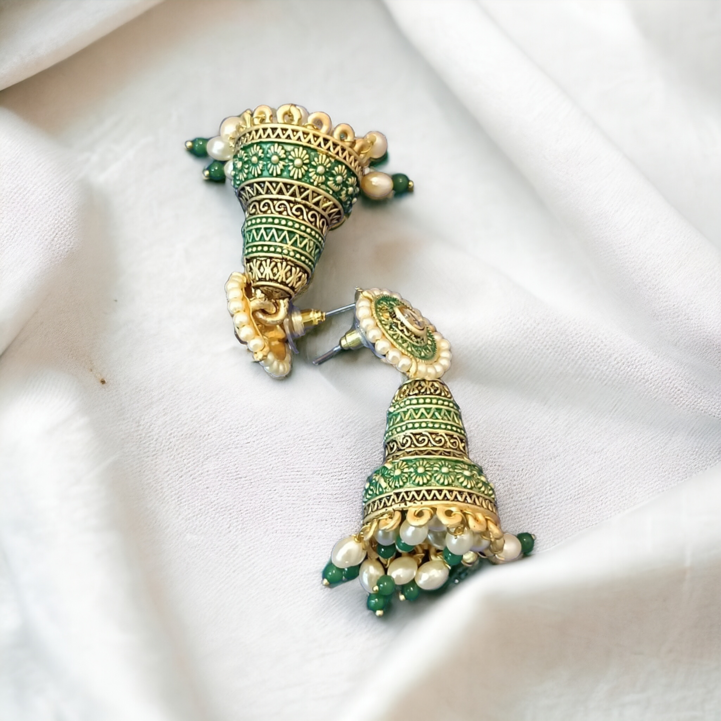 Exquisite traditional pearl beaded Earrings