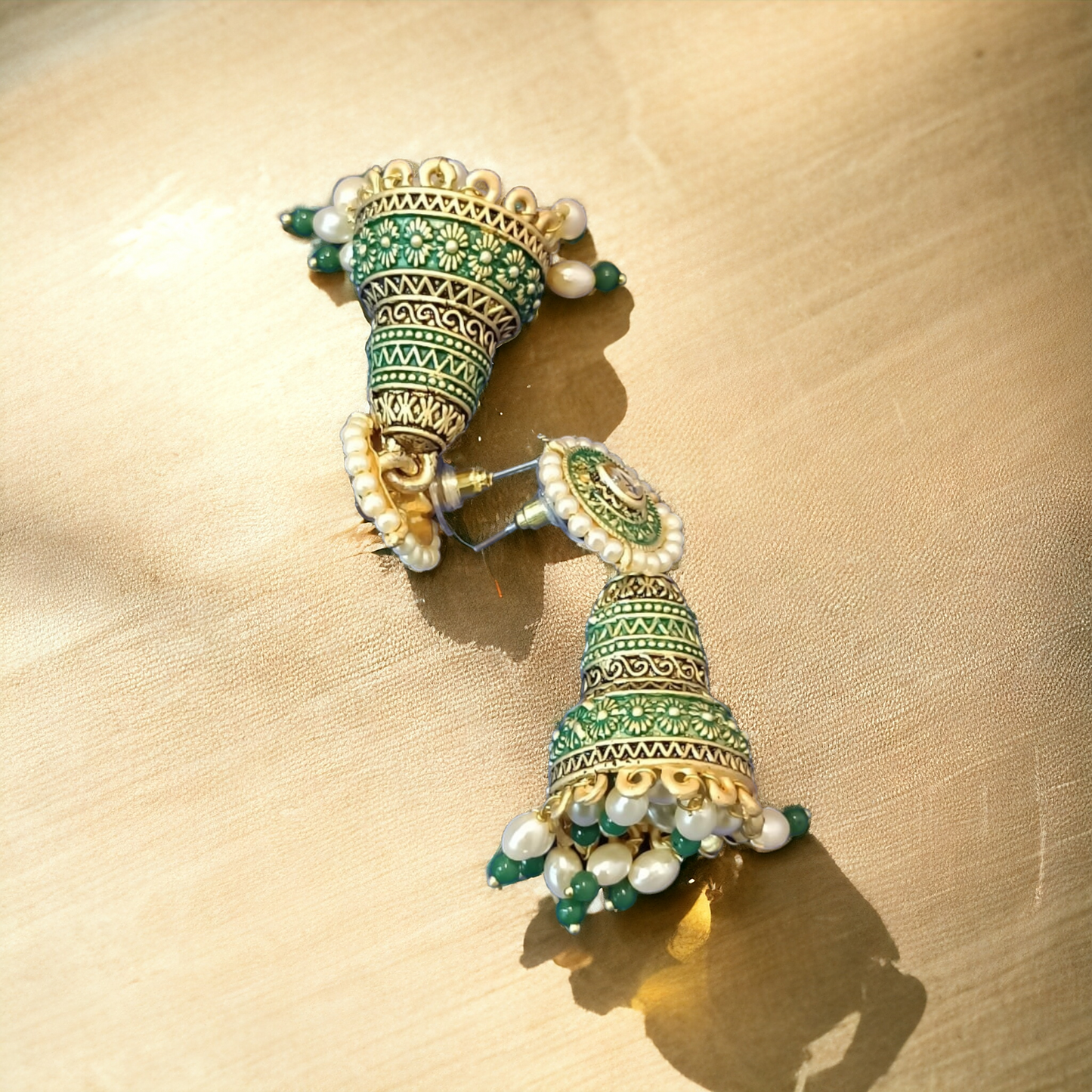 Exquisite traditional pearl beaded Earrings