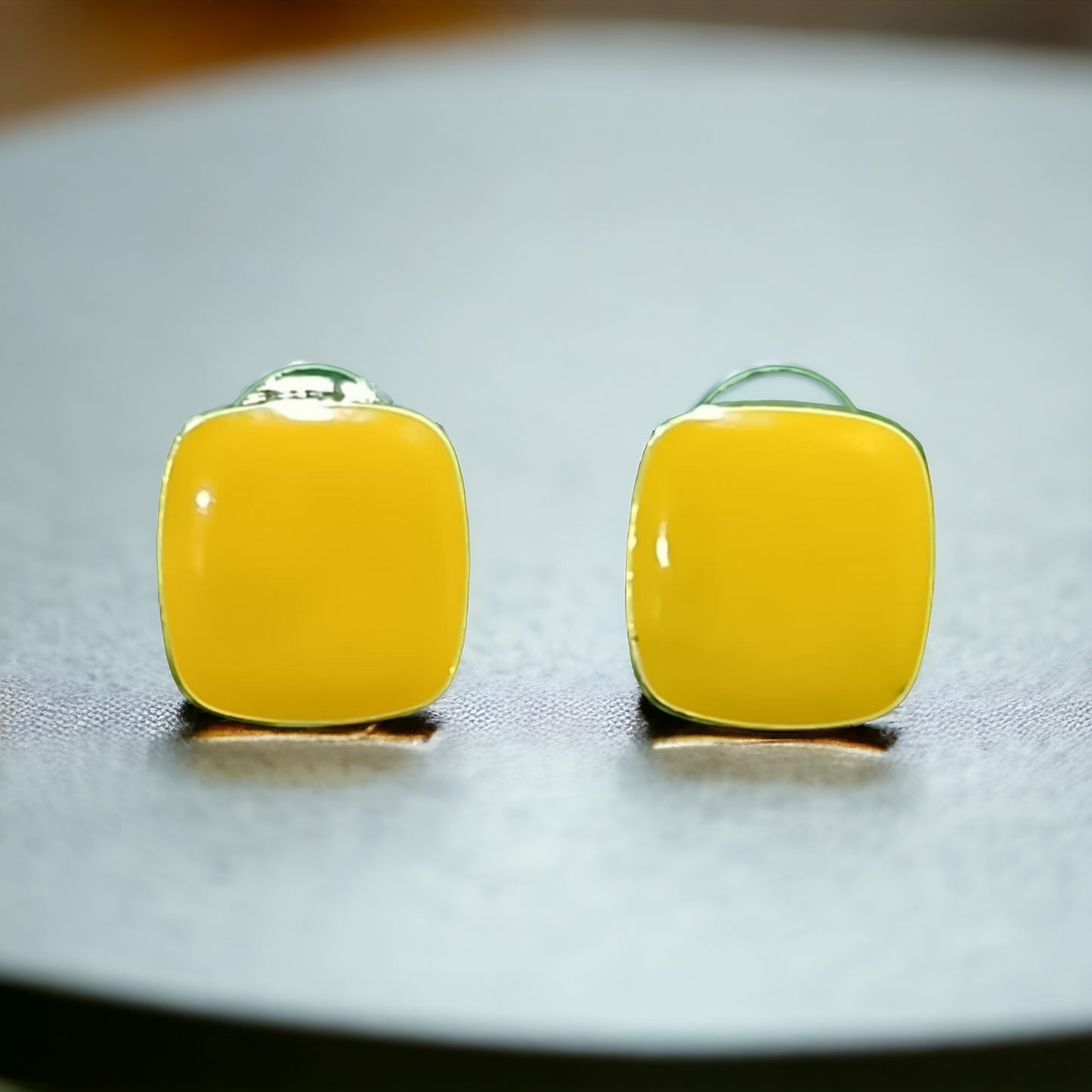 Elegant Square Design Stud Earrings