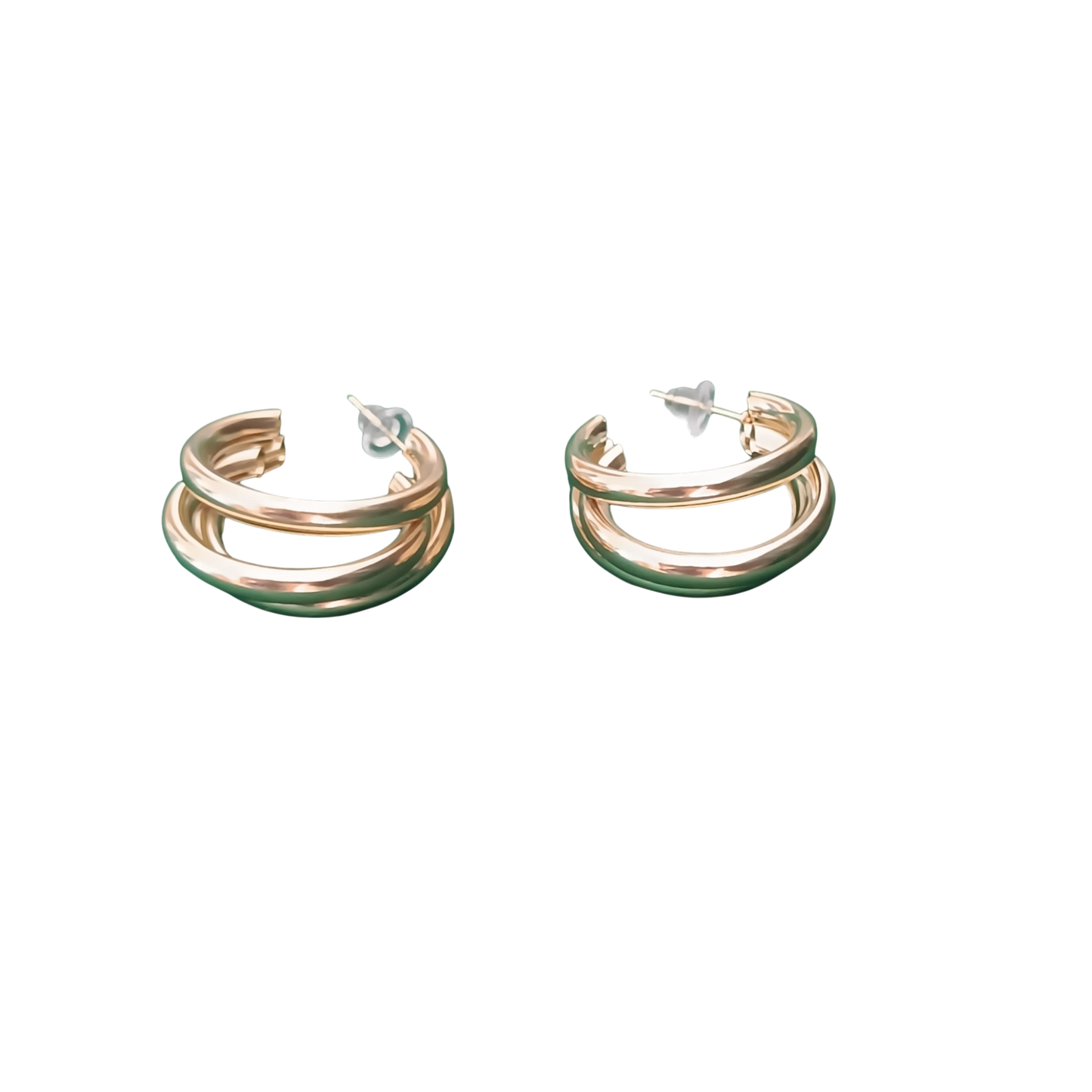 Three Layer Hoop Earrings