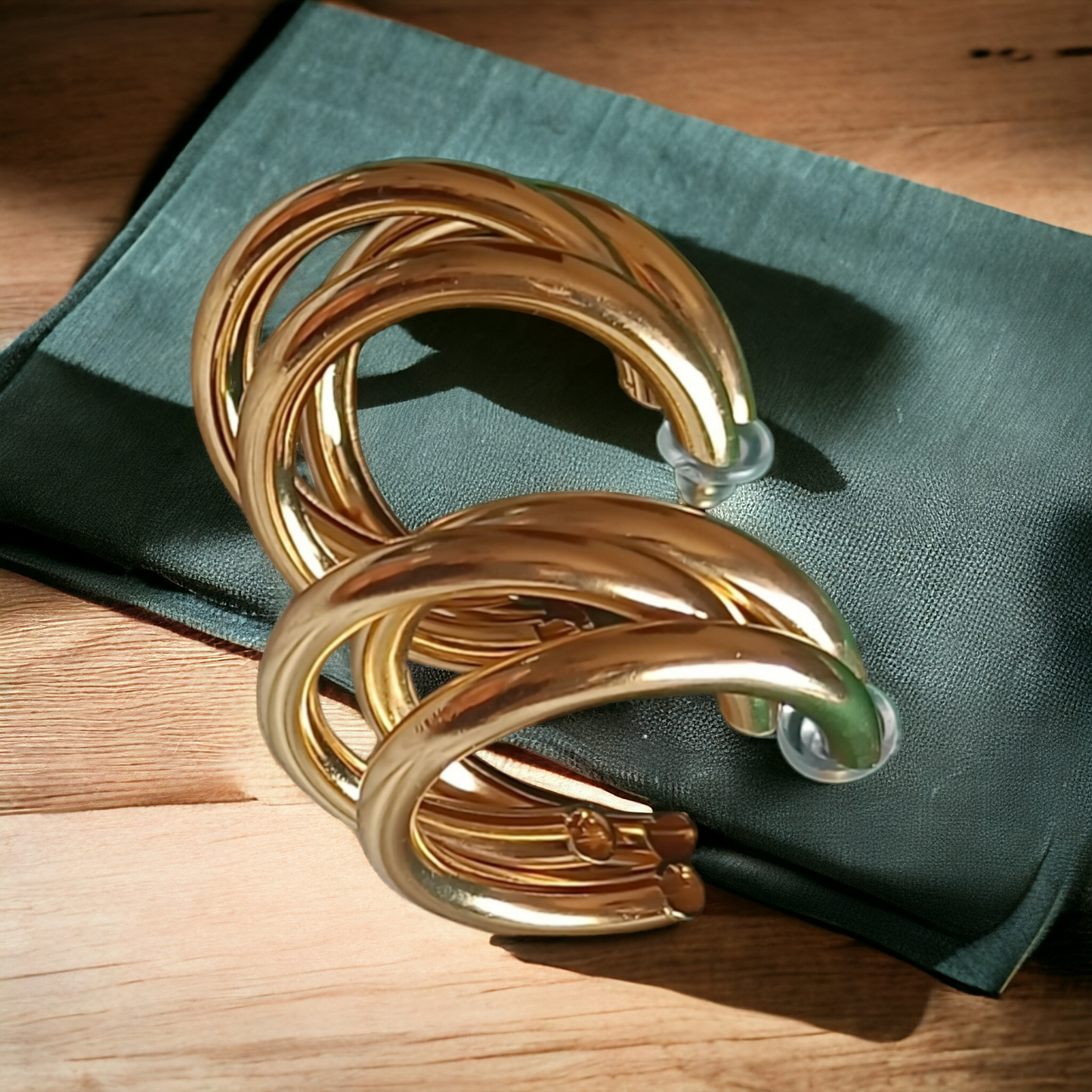 Three Layer Hoop Earrings