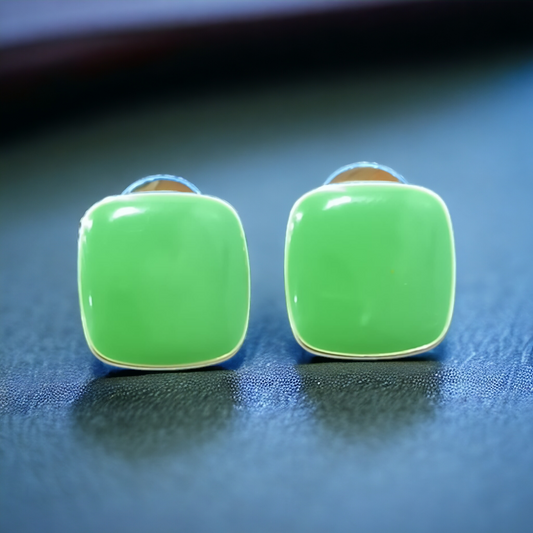 Elegant Square Design Stud Earrings