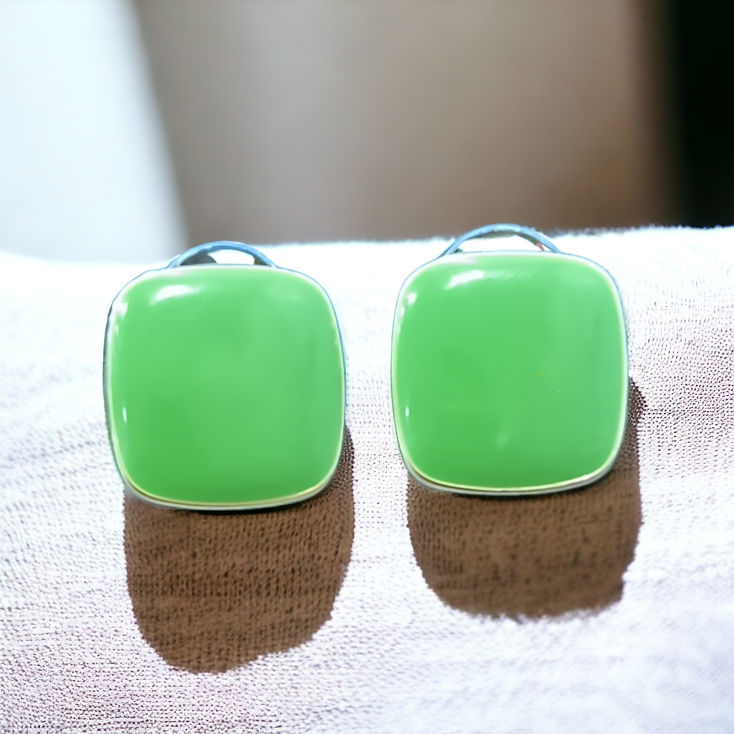 Elegant Square Design Stud Earrings