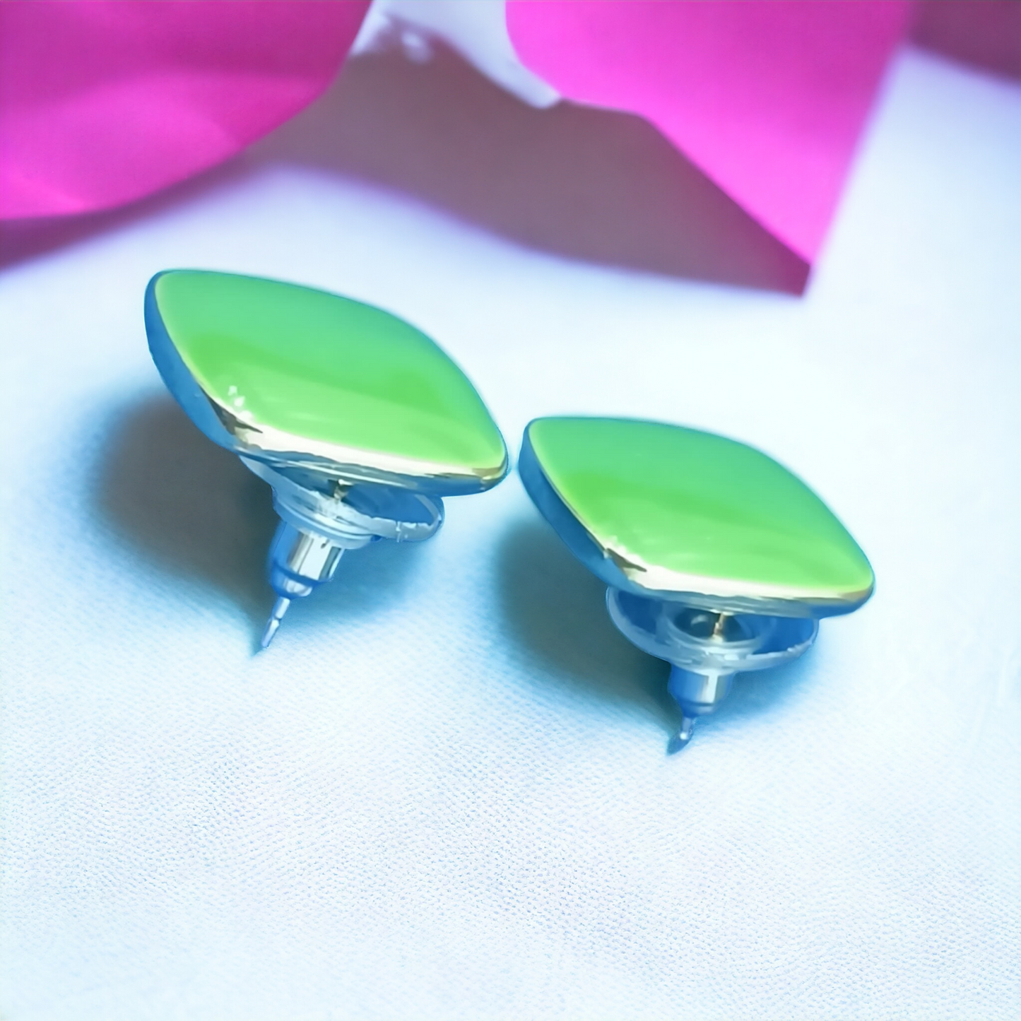 Elegant Square Design Stud Earrings