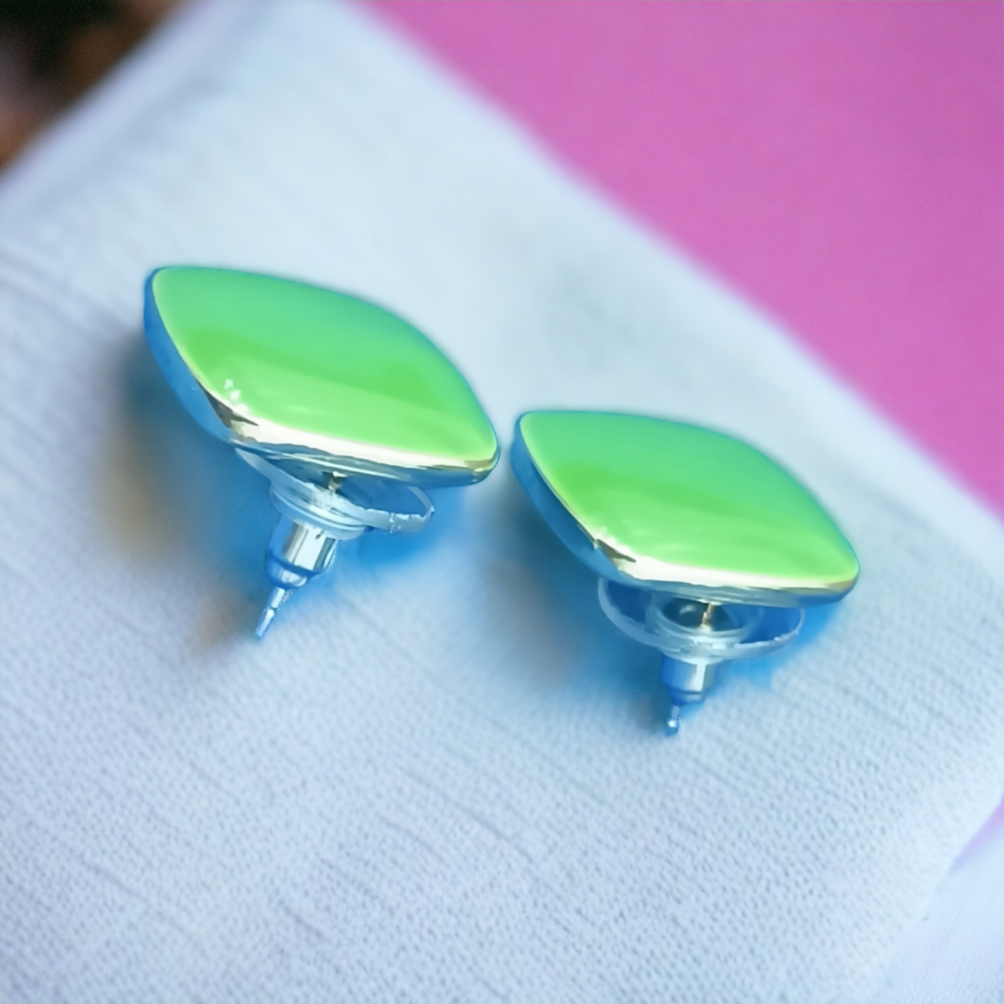 Elegant Square Design Stud Earrings