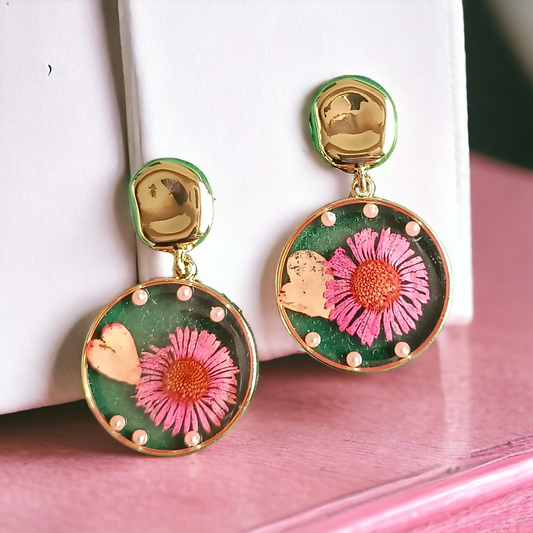 Exquisite Designer Flower Earrings