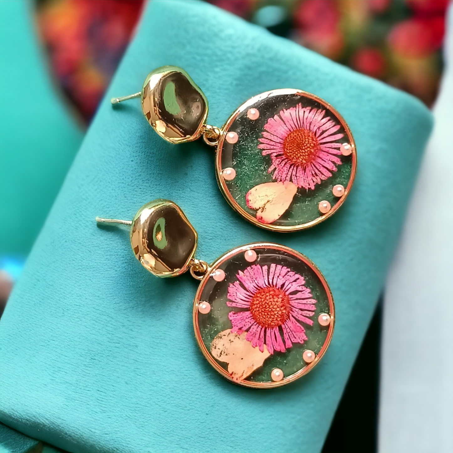 Exquisite Designer Flower Earrings