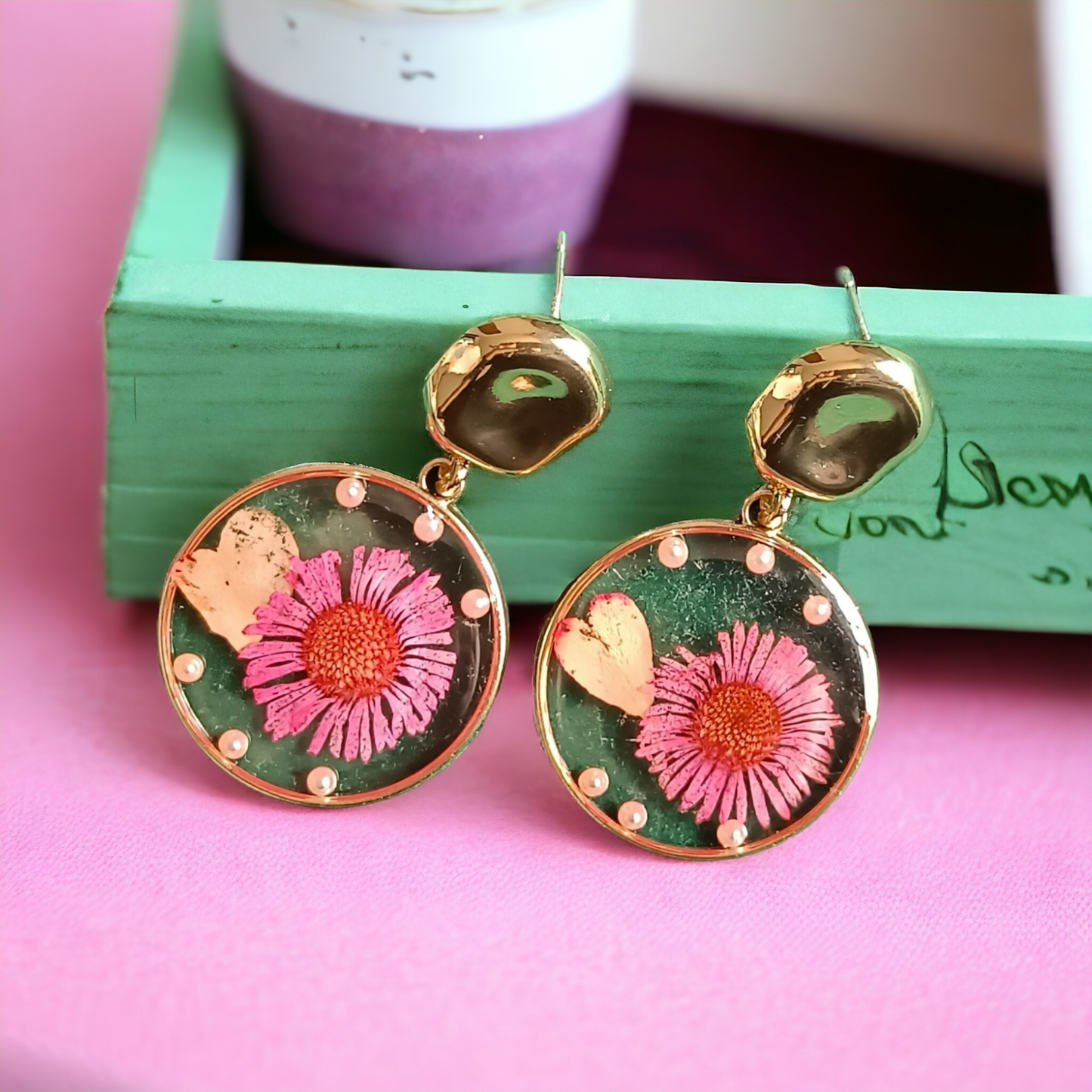 Exquisite Designer Flower Earrings
