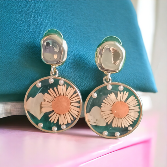 Exquisite Designer Flower Earrings