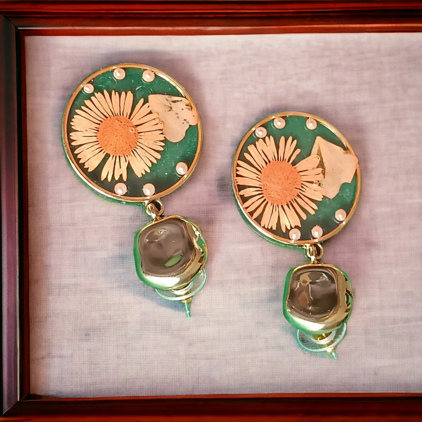 Exquisite Designer Flower Earrings