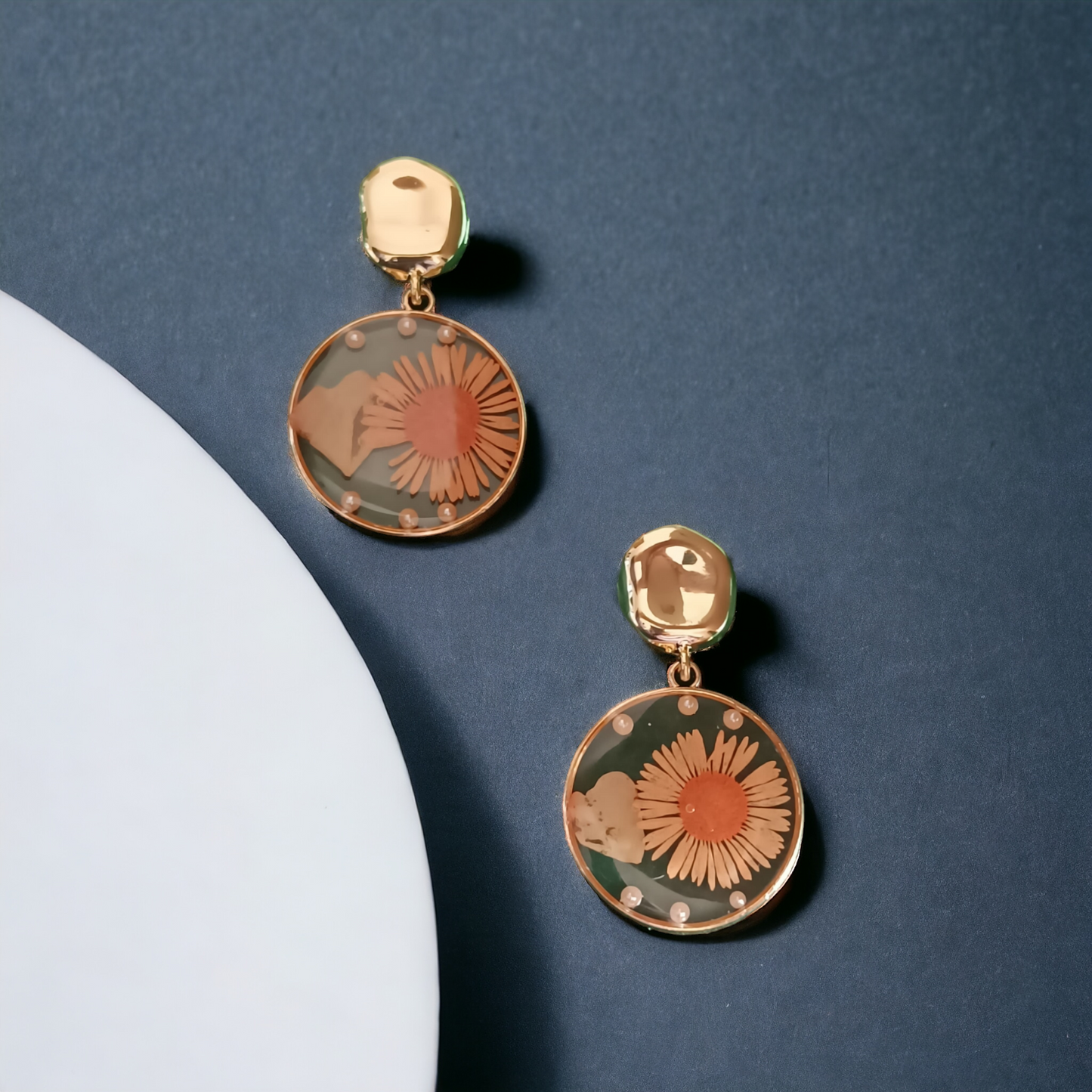 Exquisite Designer Flower Earrings