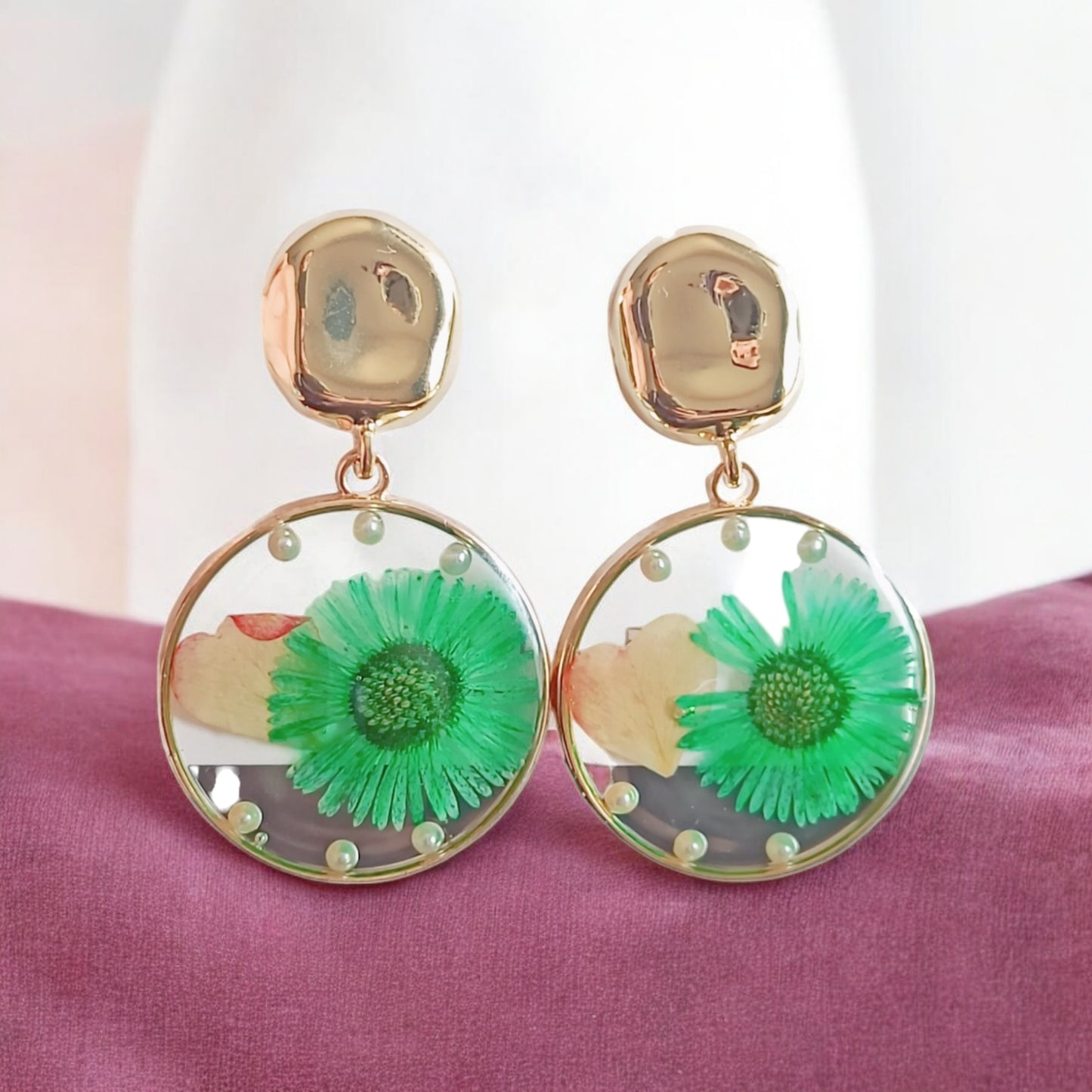 Ravishing Designer Flower Earrings