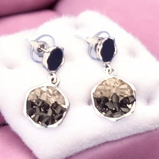 Exquisite Gem black stone Earrings
