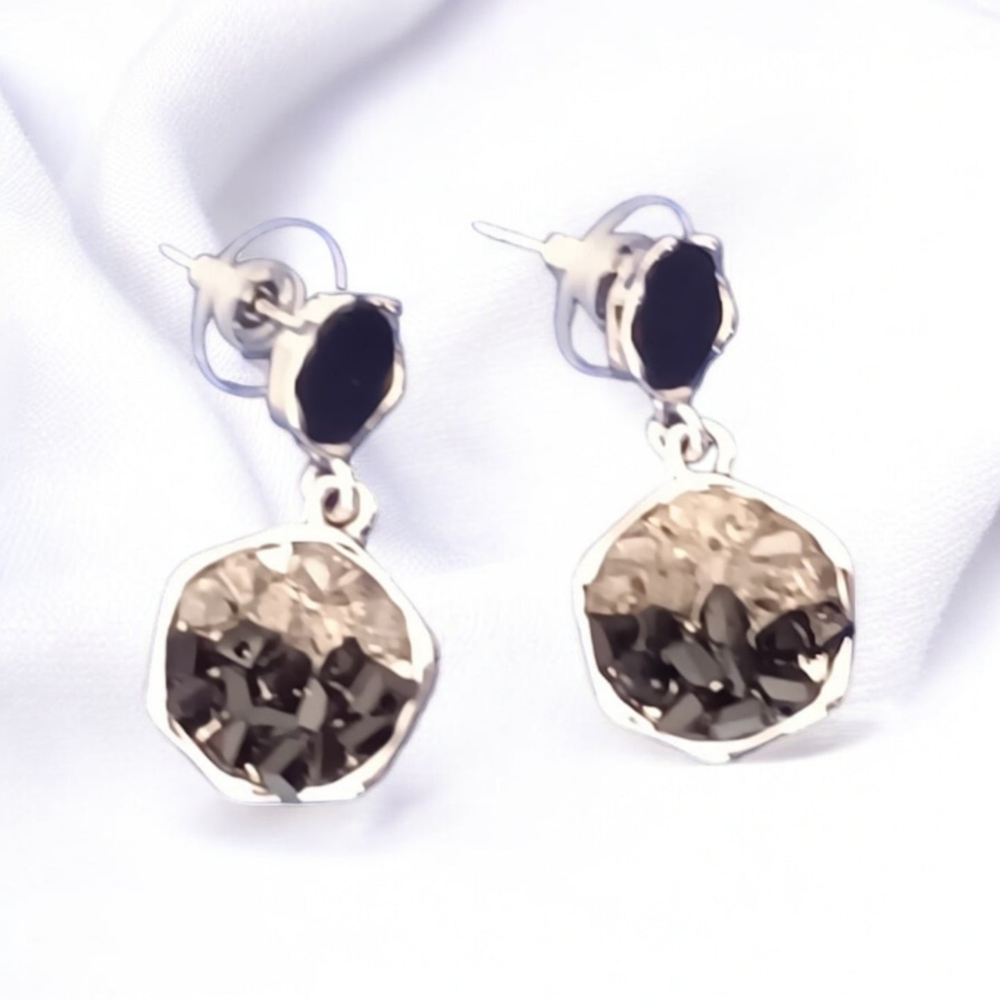 Exquisite Gem black stone Earrings