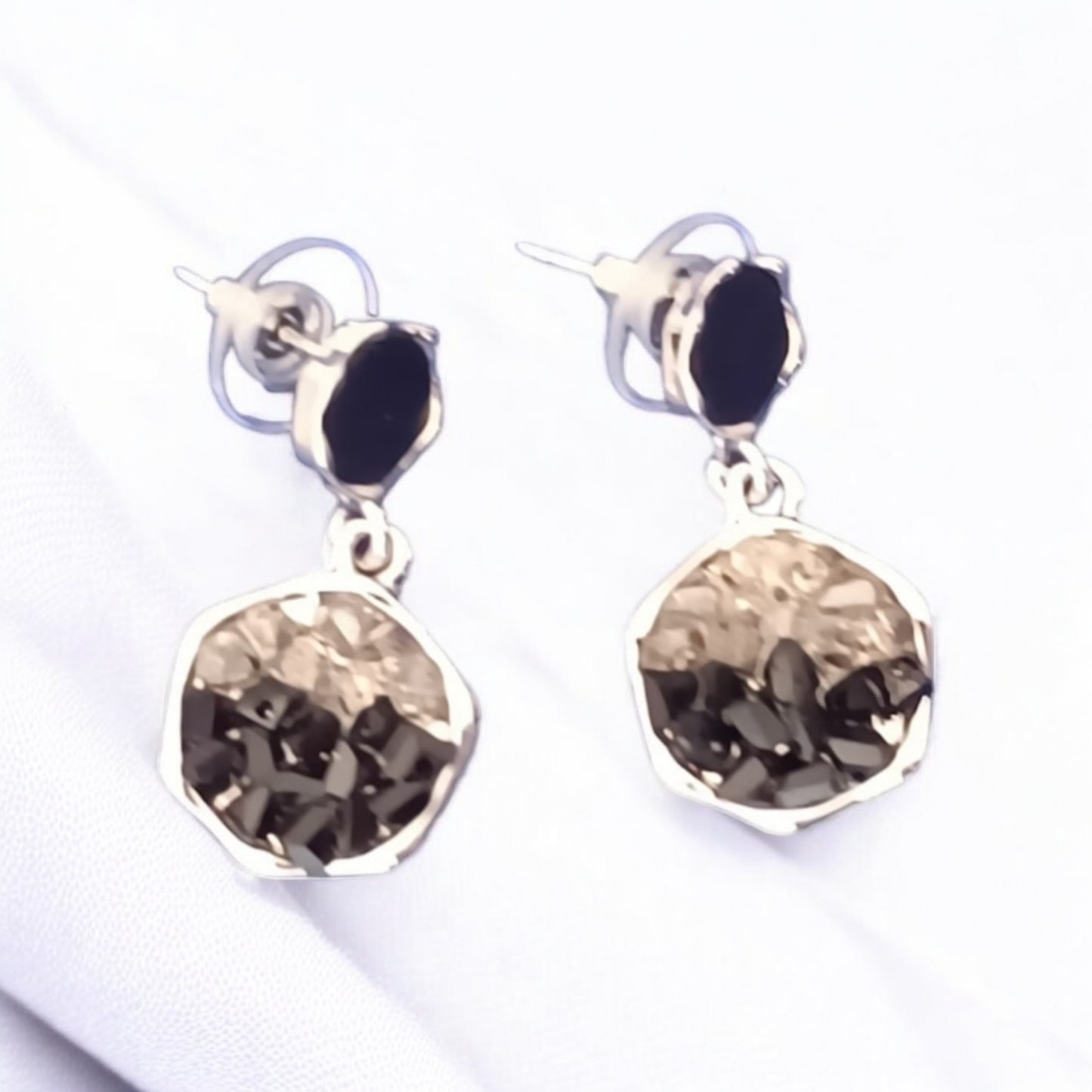 Exquisite Gem black stone Earrings