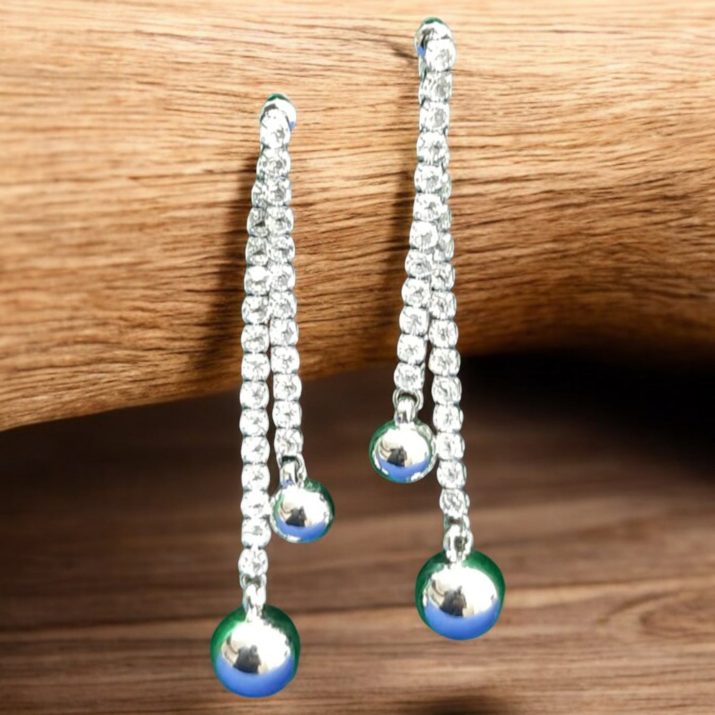 Starlight Dangle Chain Drop Earrings