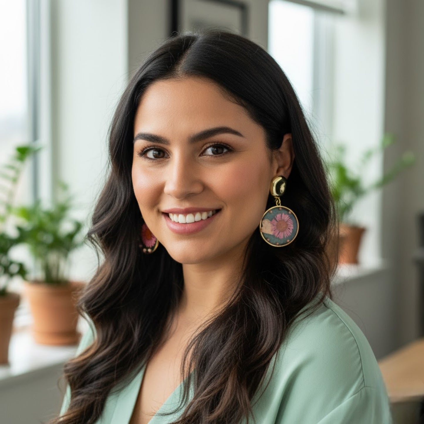 Exquisite Designer Flower Earrings